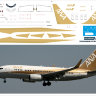 Лазерная декаль на BOEING 737-300 ANA GOLD 1/144