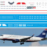 Декаль на Embraer 170 (масштаб 1/144) US Airways