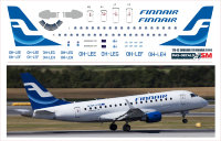 Декаль на Embraer 170 (масштаб 1/144) Finnair