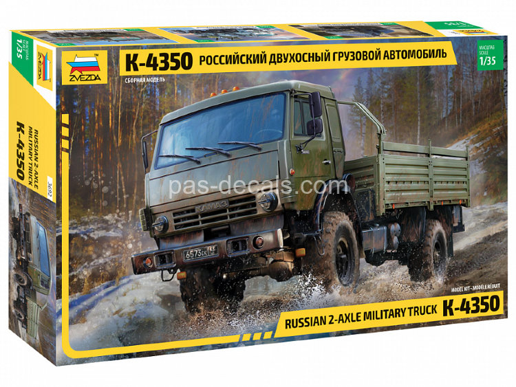 Российский двухосный грузовой автомобиль К-4350 1/35