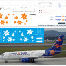 Laser decal for Boeing 737-700 ISRAIR 1/144