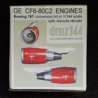 GE CF6-80C2  двигатели для Boeing 767 в масштабе 1/144 Конверсионный набор
