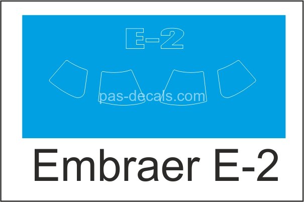 Маски для окраски стеклянных элементов Embraer - E-2 1/144