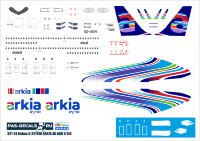 Laser Decal for Airbus A321 NEO Air Arkia 4X-AGN 1/144