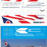 Лазерная декаль на модель самолета в масштабе 1/144 BOEING 757-200 AMERICAN WEST