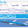Лазерная декаль На BOEING 787-10 KLM 100  масштаб 1/144